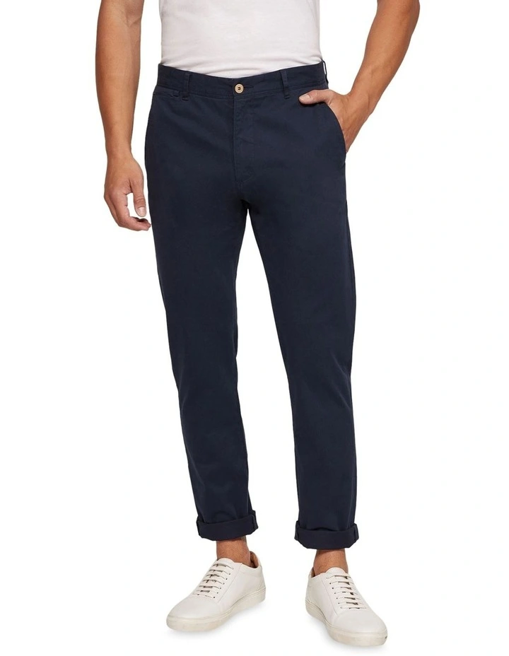 Danny Casual Organic Cotton Chinos in Blue image 1