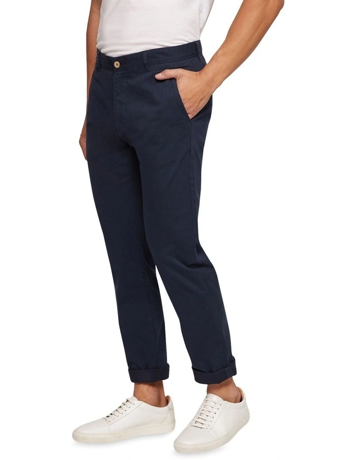 Danny Casual Organic Cotton Chinos in Blue image 2
