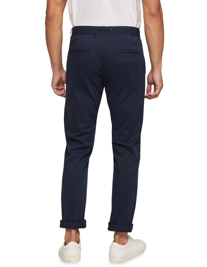 Danny Casual Organic Cotton Chinos in Blue image 3