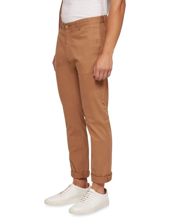 Danny Casual Organic Cotton Chinos in Brown image 2