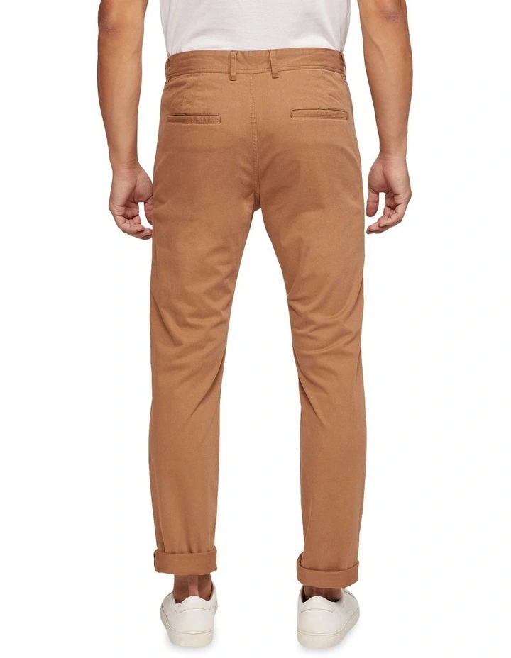 Danny Casual Organic Cotton Chinos in Brown image 3