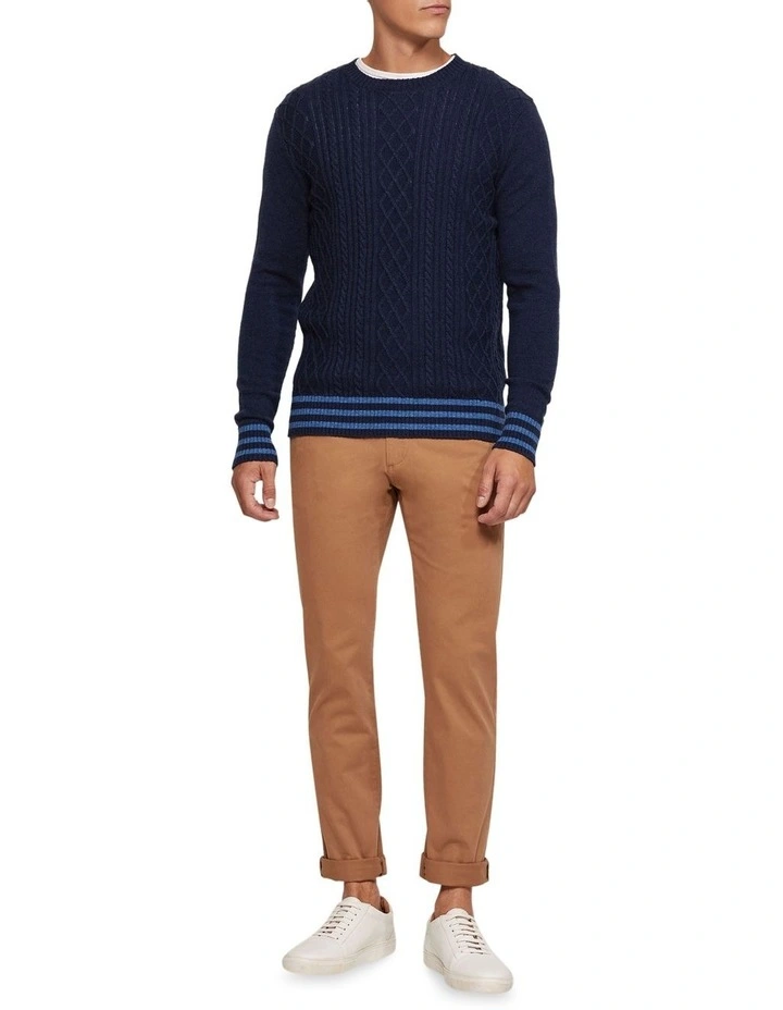 Danny Casual Organic Cotton Chinos in Brown image 5