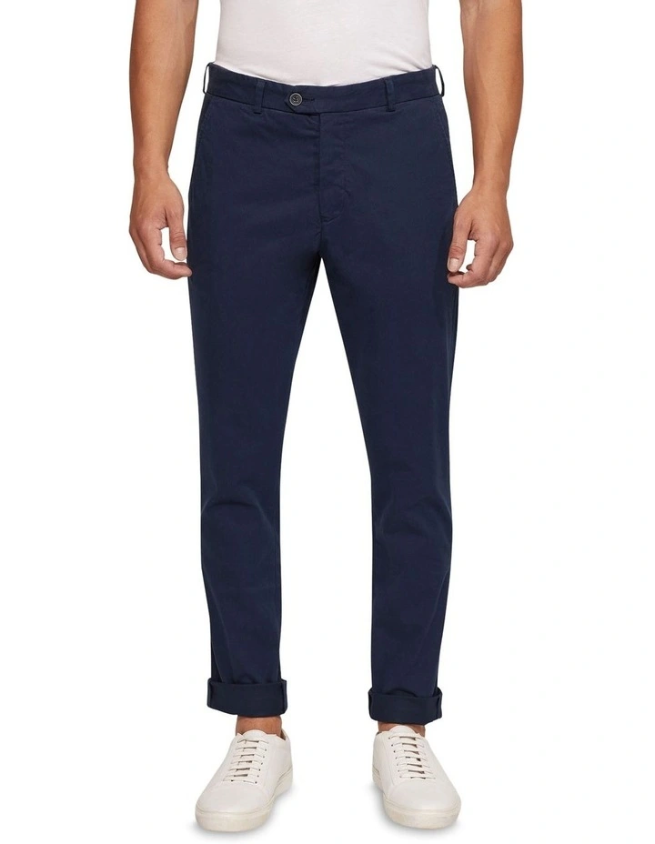 Luka Stretch Casual Pants in Blue image 1