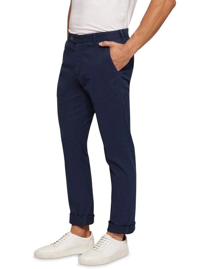 Luka Stretch Casual Pants in Blue image 2