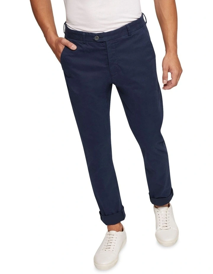 Luka Stretch Casual Pants in Blue image 4
