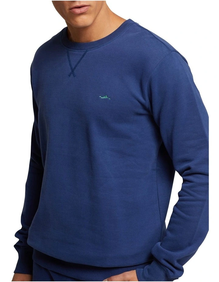 Lars Jersey Sweater Shirt in Blue image 4