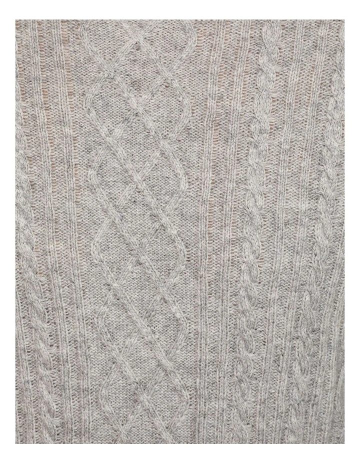 Matteo Cable Knit Pullover in Grey image 6