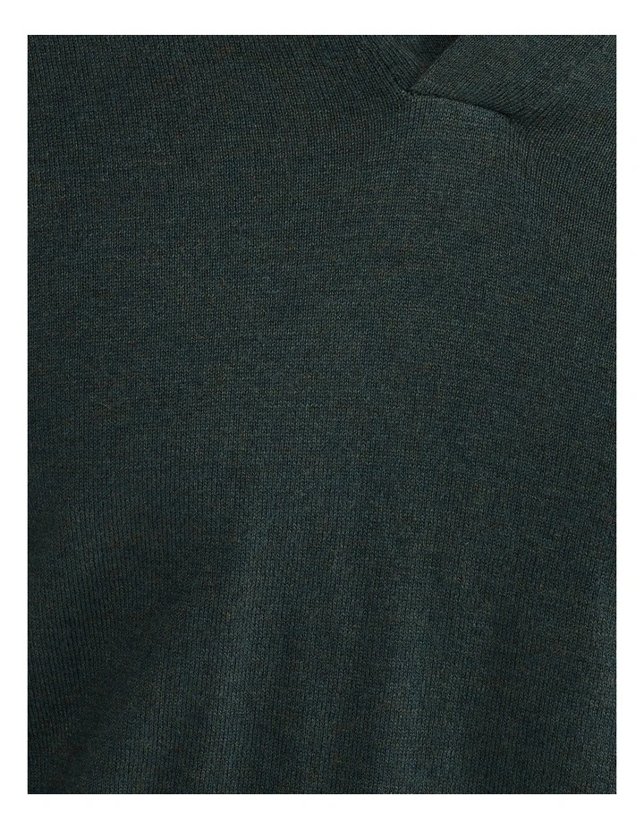 Blair V-Neck Polo Sweater in Green image 6