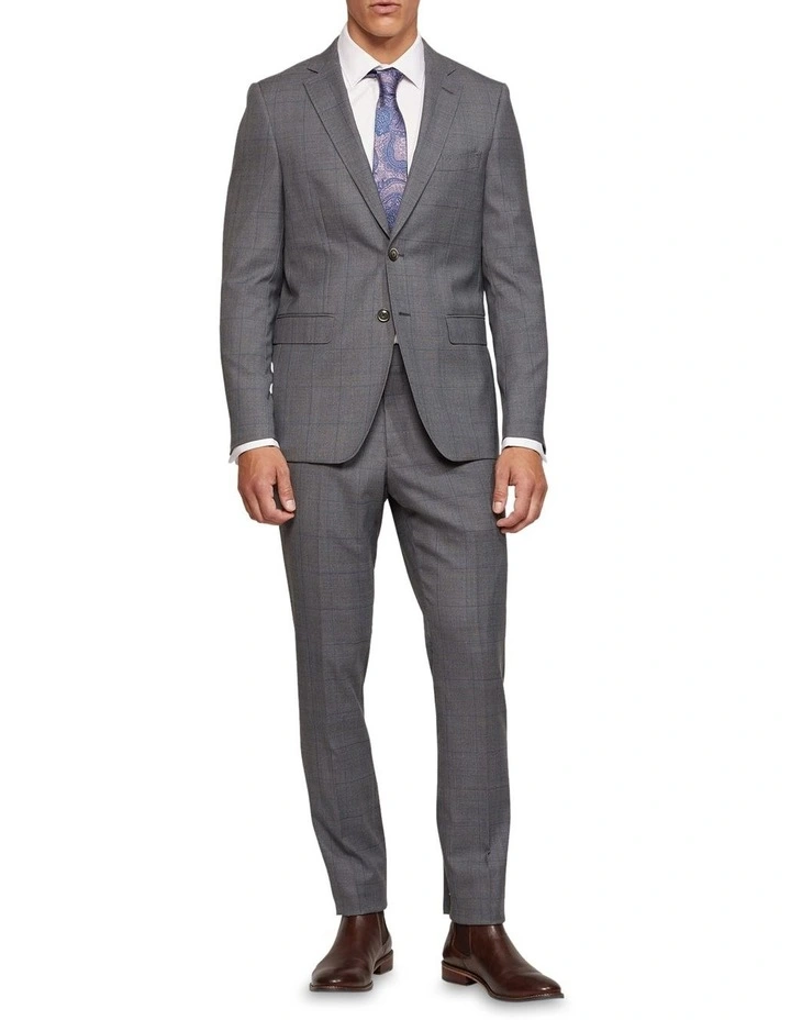 Auden Wool Stretch Suit Jacket in Grey image 1