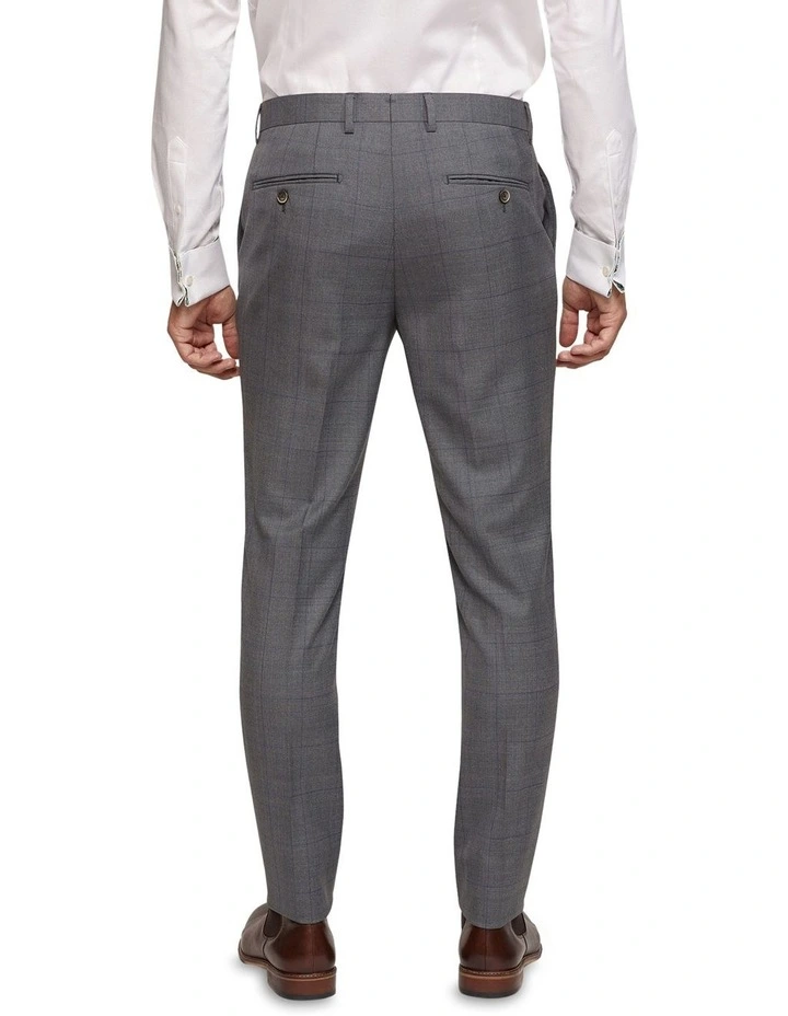 Auden Wool Stretch Suit Trousers in Grey image 3