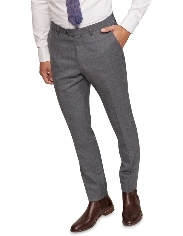Auden Wool Stretch Suit Trousers in Grey image 4
