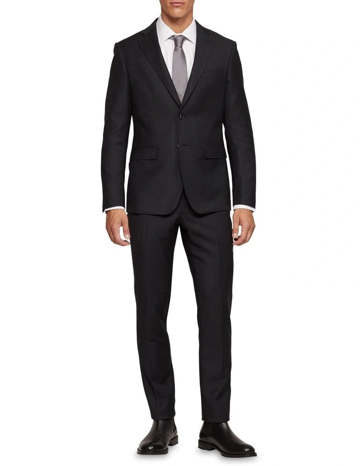 Byron Wool Suit Jacket in Black image 1