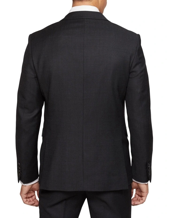 Byron Wool Suit Jacket in Black image 3