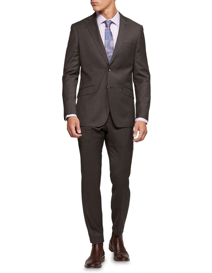 New Hopkins Wool Suit Jacket in Brown image 1