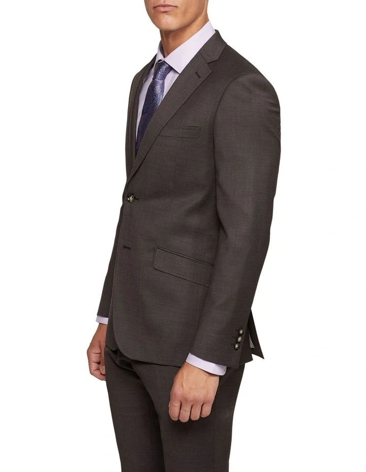 New Hopkins Wool Suit Jacket in Brown image 2