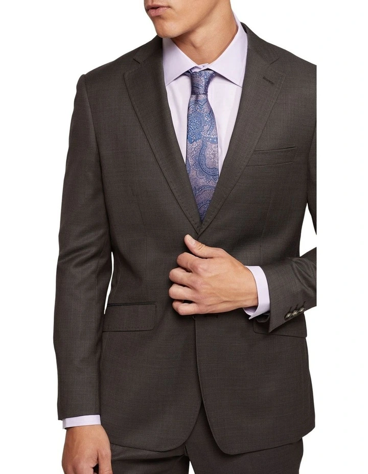 New Hopkins Wool Suit Jacket in Brown image 4