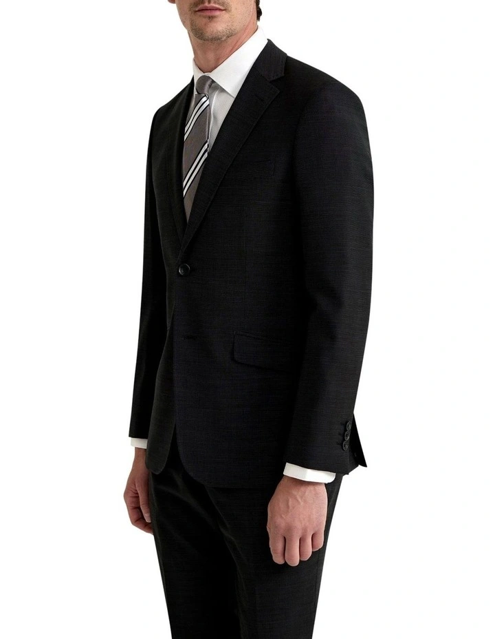 New Hopkins Wool Stretch Suit Jacket in Charcoal image 2