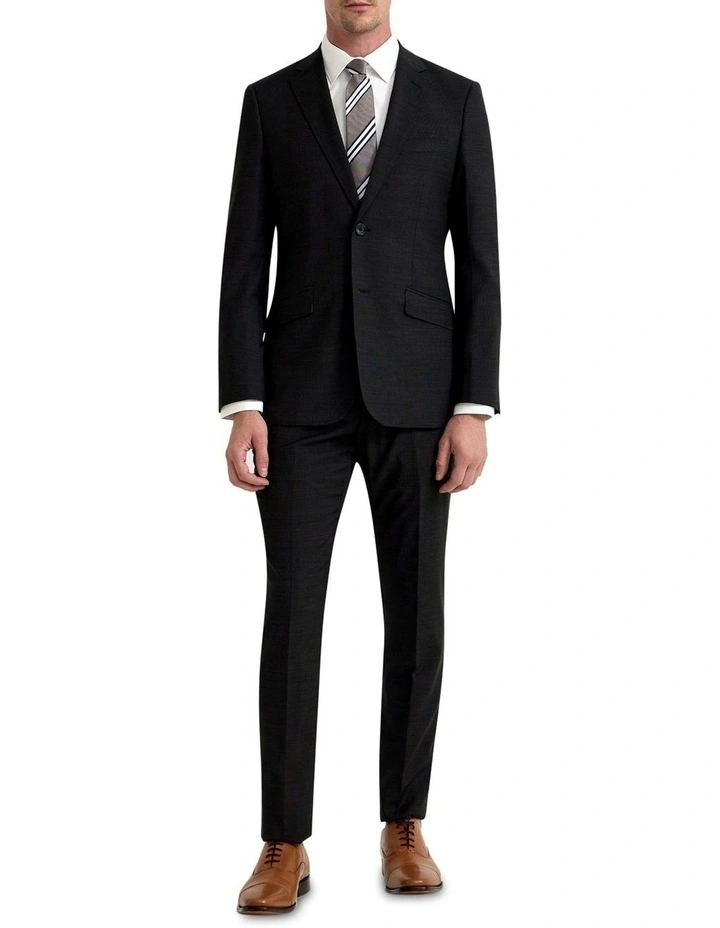 New Hopkins Wool Stretch Suit Jacket in Charcoal image 5
