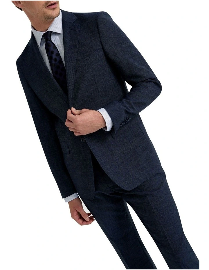 Auden Wool Stretch Suit Jacket in Blue image 4