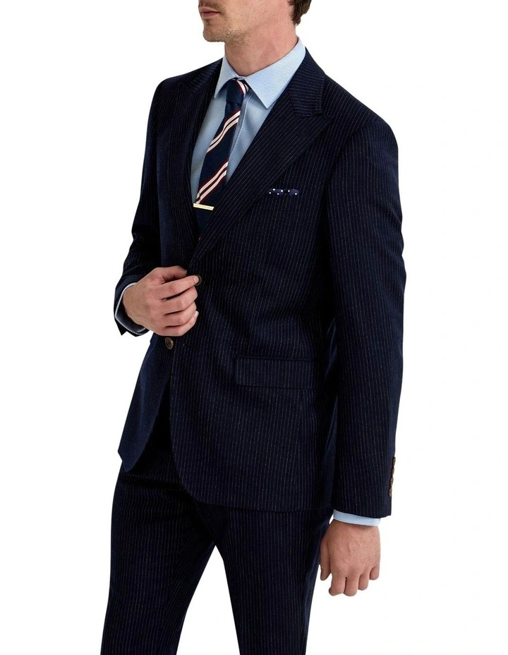 Byron Wool Suit Jacket in Navy image 2