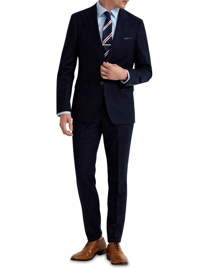 Byron Wool Suit Jacket in Navy image 5