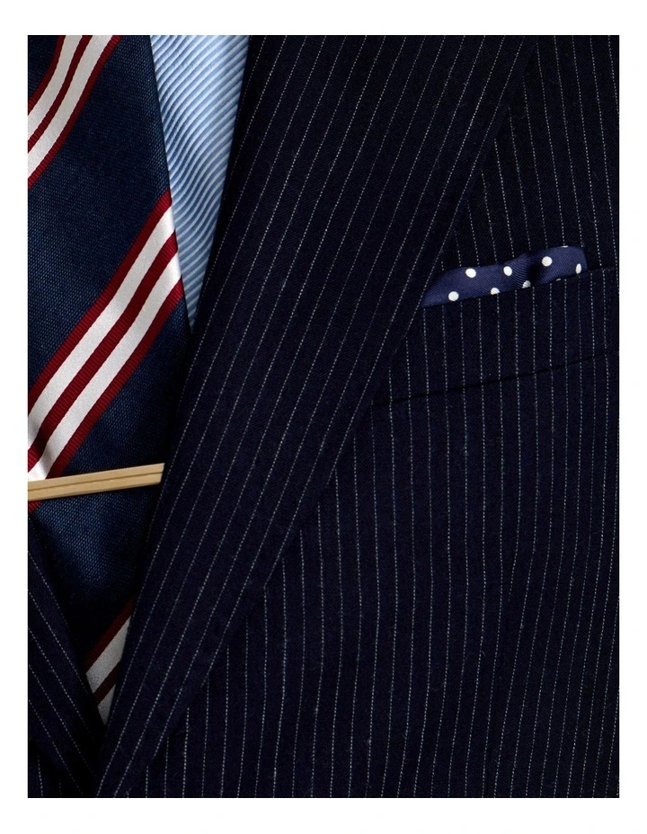 Byron Wool Suit Jacket in Navy image 6