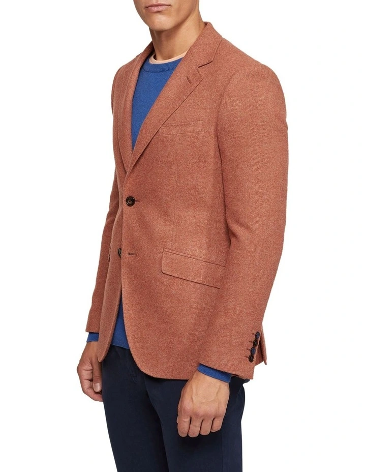 Blake Wool Rich Blazer in Brown image 2