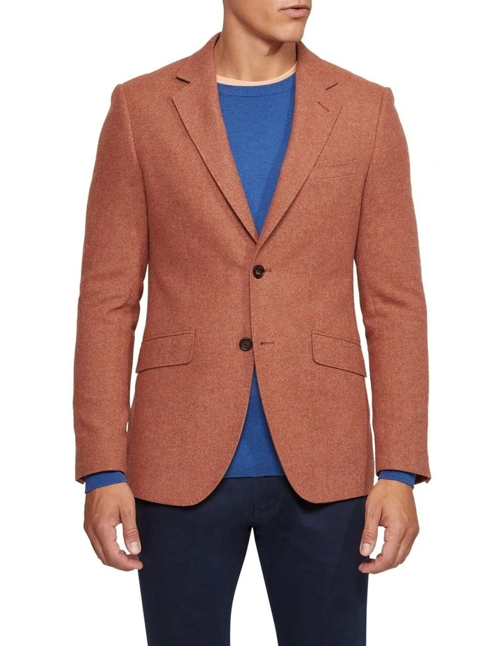 Blake Wool Rich Blazer in Brown image 5