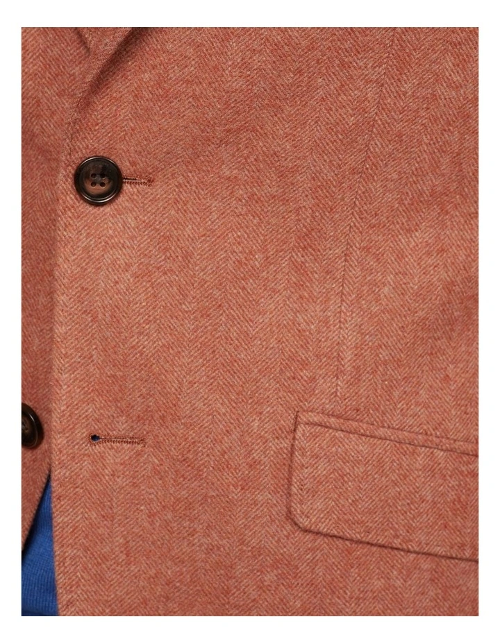 Blake Wool Rich Blazer in Brown image 6