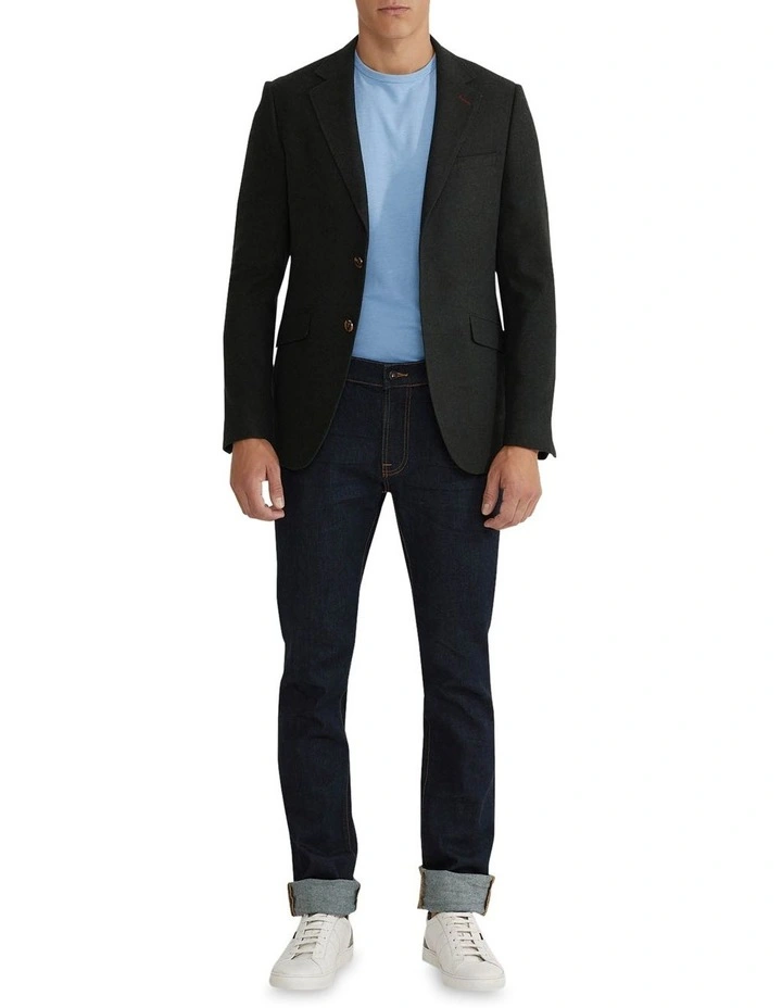 Blake Wool Rich Blazer in Green image 1