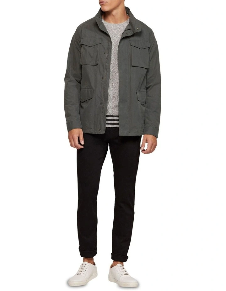 Miles Water Repellent Jacket in Green image 1