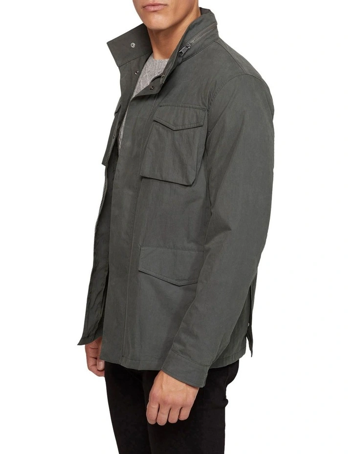 Miles Water Repellent Jacket in Green image 2