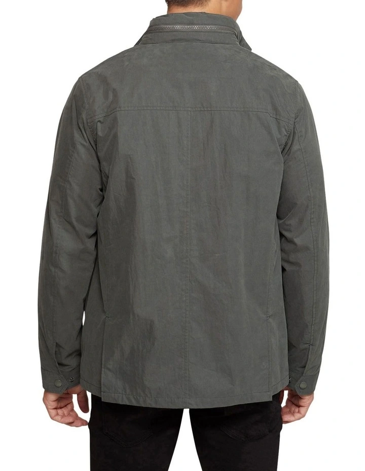 Miles Water Repellent Jacket in Green image 3