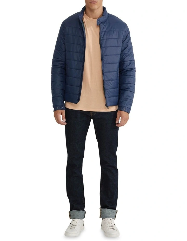 Beck Eco Filling Puffa Jacket in Navy image 1