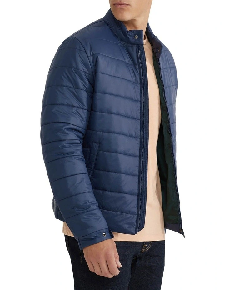 Beck Eco Filling Puffa Jacket in Navy image 2