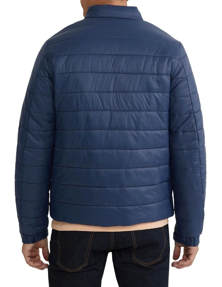 Beck Eco Filling Puffa Jacket in Navy image 3