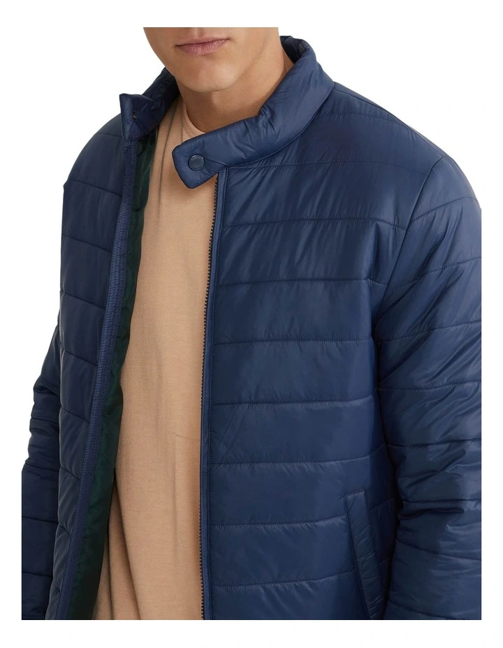 Beck Eco Filling Puffa Jacket in Navy image 4