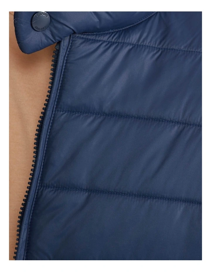 Beck Eco Filling Puffa Jacket in Navy image 6