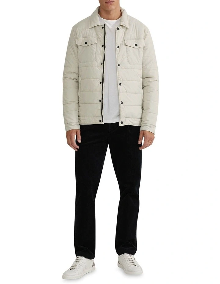 Oscar Eco Filling Puffa Jacket in Ecru image 5