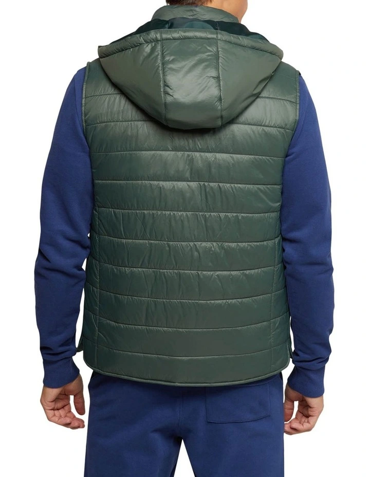 Bruno Eco Filling Puffa Vest in Green image 3