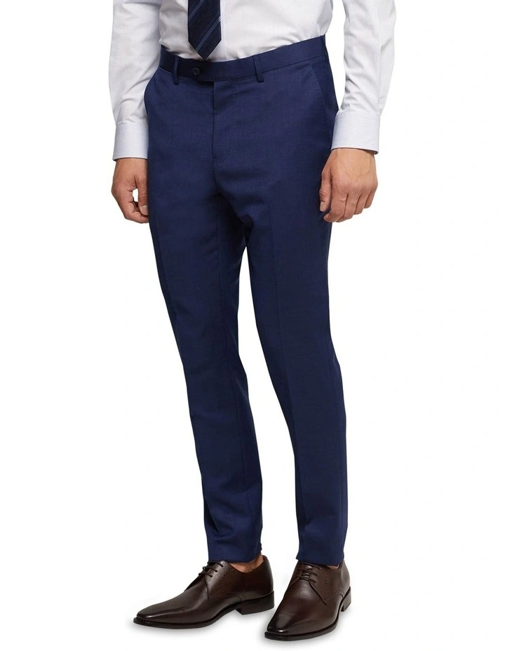 Byron Wool Suit Trousers in Blue image 2
