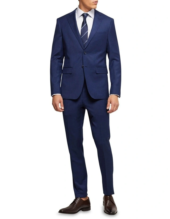 Byron Wool Suit Trousers in Blue image 5