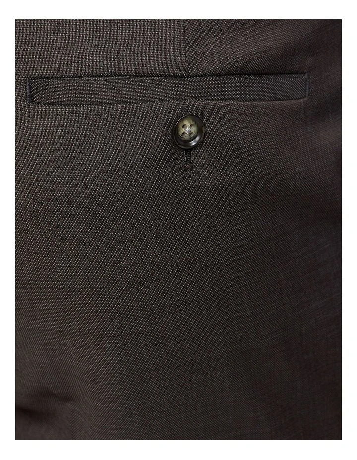Hopkins Wool Suit Trousers in Brown image 6