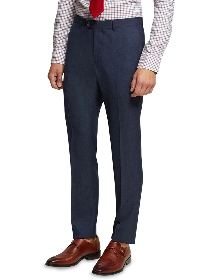 Hopkins Wool Rich Suit Trousers in Blue image 2