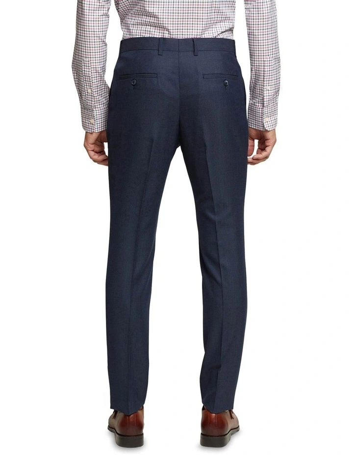Hopkins Wool Rich Suit Trousers in Blue image 3