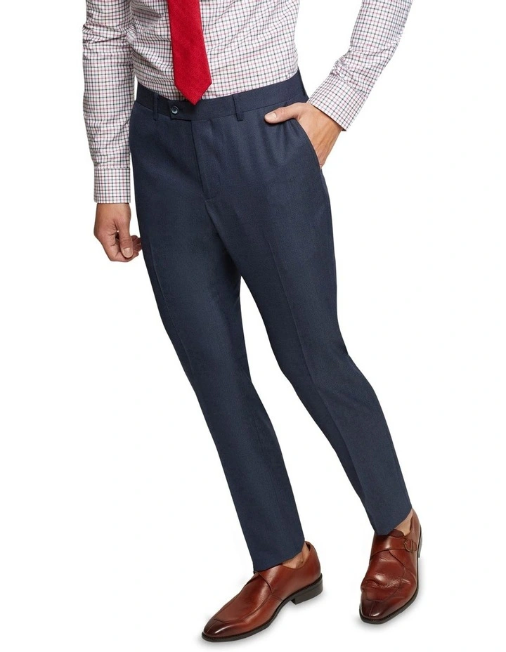 Hopkins Wool Rich Suit Trousers in Blue image 4