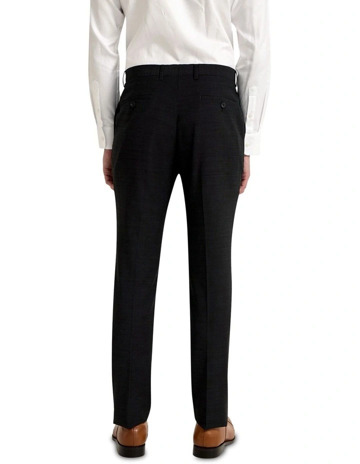 Hopkins Wool Stretch Suit Trousers in Charcoal image 2