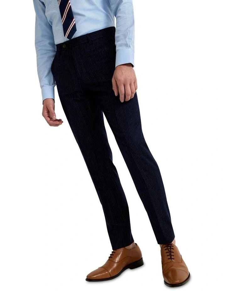 Byron Wool Suit Trousers in Navy image 4