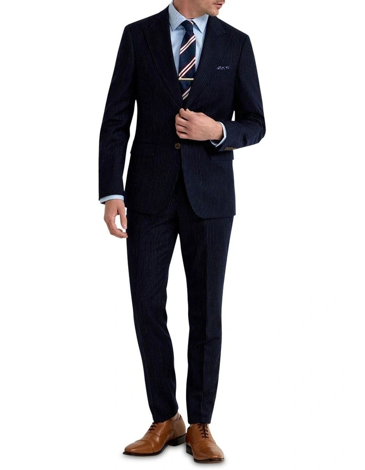 Byron Wool Suit Trousers in Navy image 5