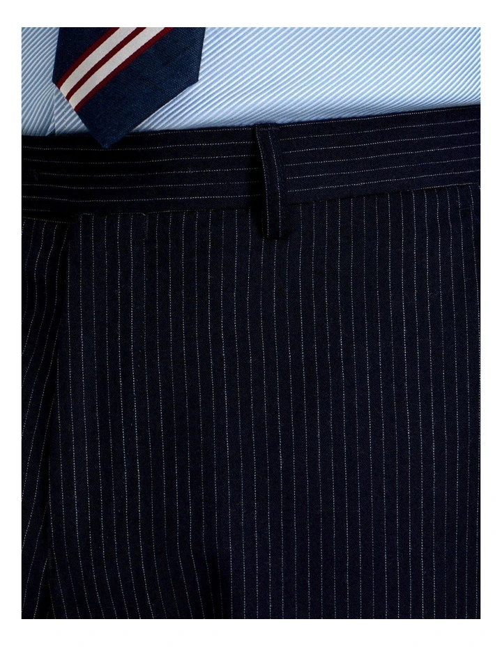 Byron Wool Suit Trousers in Navy image 6